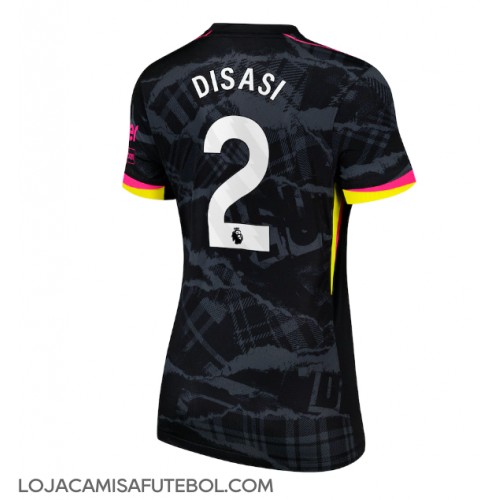 Camisa de Futebol Chelsea Axel Disasi #2 Equipamento Alternativo Mulheres 2024-25 Manga Curta